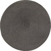 Kit 12 Americano Requinte Liso para Mesa Redondo 38cm Chumbo
