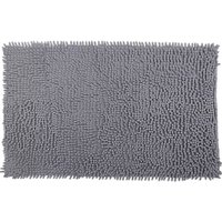 Tapete Popcorn Antiderrapante 50x70cm Cinza