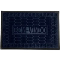 Tapete de Porta Emborrachado 40x60cm Azul Marinho