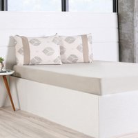 Jogo de Cama Solteiro Malha 100% Algodão Bella Cama Verde Calm