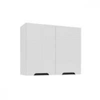 Armário Aéreo Cozinha 80 Cm Meena 2 Portas Branco - Politorno
