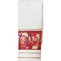 Toalha Lavabo Natalina Jacquard 30x45cm  Creme
