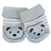 Pantufa Meia para Bebê Due Azul Claro - 19/20