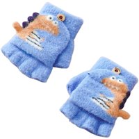 Luva sem Dedo Infantil 16cm Dino Azul Claro