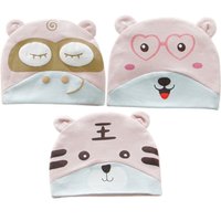 Kit 3 Gorro Fantasia para Bebê 17x14cm Rosa