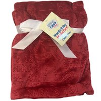 Manta Bebê Dupla Face Oportunity Flannel Fleece 100x75 Christmas Vermelho