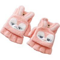 Luva sem Dedo Infantil 16cm Coruja Rosa Velho