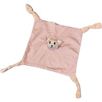 Naninha Conforto para Bebê Animais 27x27 Ursinho Rosa Claro