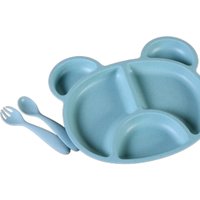 Kit de Alimentação 3 Peças Fibra de Bambu Verde