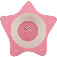 Prato Decorado para Bebê Fibra de Bambu Rosa