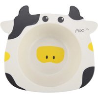 Prato Decorado para Bebê Fibra de Bambu Branco