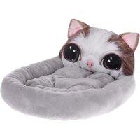 Cama Pet Digital Print Cachorros e Gatos 50x40cm Cinza Claro