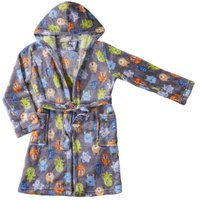 Roupão Infantil Microfibra com Capuz Macio e Quentinho Monsters - G