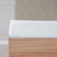 Protetor de Colchão Solteiro Impermeável Microfibra 88x188x35cm Branco