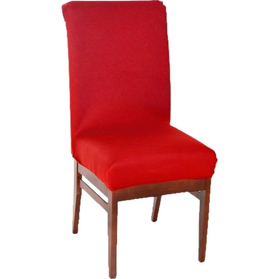 Kit 6 Capa de Cadeira Malha Gel Ajustável Vermelho