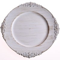 Sousplat 33cm  Decorativo Tessi Provence Beige