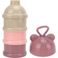 Pote Dosador Infantil 3 Compartimentos 7,5x23cm Rosê