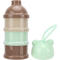 Pote Dosador Infantil 3 Compartimentos 7,5x23cm Verde