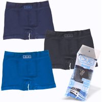 Kit 3 Cueca Boxer Microfibra Sem Costura Due M