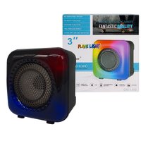 Caixa de Som Bluetooth X-Cell, RGB, Entradas USB / Micro SD, Potêcia 5W, Preto - GTS-1373