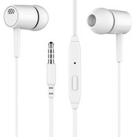 Fone de Ouvido Estéreo, XCELL, Microfone Integrado, Intra Auricular, P2 3,5mm,  Branco - XC-F-07