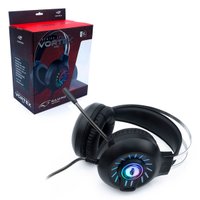 Headset Gamer C3Tech Vortex PH-G340BK, USB 2.0, LED, Drivers 50mm, Preto