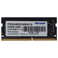Memória P/Notebook, 8GB Patriot, DDR4, 2400MHz, CL17 - PSD48G240081S