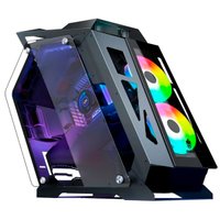 Gabinete Gamer Evolut LYRA, Torre Média, Vidro Temperado, 2x Fans, Preto - EG821