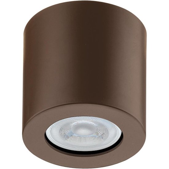 Spot Redondo de Sobrepor Marrom Bivolt MR16 Poliestireno Luminária Teto Baixa 831 Dital Zoom