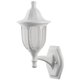 2 Arandelas Externas Modenas Brancas de Parede Clássicas 38cm Casas Jardim Dital