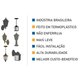 2 Arandelas Externas Modenas Brancas de Parede Clássicas 38cm Casas Jardim Dital