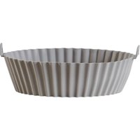 Forma de Silicone Air Fryer 20cm Cinza