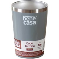 Copo Térmico para Bebidas Sem Tampa 400ml   Cinza