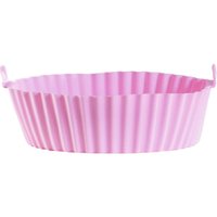 Forma de Silicone Air Fryer 20cm Rosa