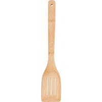 Espatula Vazada de Bambu 30cm Marrom