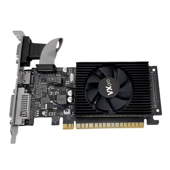 Placa de Vídeo VXPRO, 2GB DDR3, 64 Bits, Low Profile, HDMI/DVI/VGA