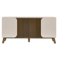 Buffet 4 Portas Sala de Jantar 160 cm 4505 Off White Pinho ARLY