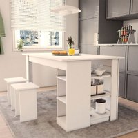 Mesa de Jantar 4 Lugares Harmonia Branco  - Panorama Móveis
