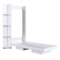 Cama Solteiro Articulavel Vertical  Estante 80 Vancouver Branco