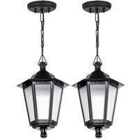 Kit 2 Pendentes Luminária Teto Gregos Colonial Clássica Vintage Retro Preto E27