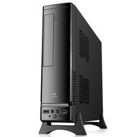 Gabinete C3TECH Slimdesk, Fonte 200W, USB 2.0, Micro ATX, Preto - DT-100V2BK