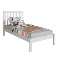 Cama de Solteiro Lucy de Madeira Maciça Com Lastro