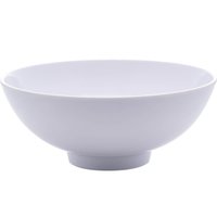 Kit 50 Bowls Melamina Branco 400ml Milão Lyor 15x6cm Cumbuca Tigelas Caldos Cereais Saladas