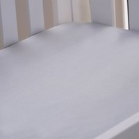 Lençol de Berço com Elástico Malha 100% Algodão 125g/m² 70x130x15cm Cinza