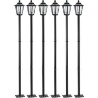Kit 6 Postes para Jardim 1,71m Alumínio Dital Colonial Lumin