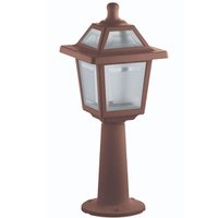 Luminária de Chão Balizador Jardim Colonial Marrom 45x18cm S