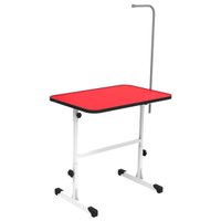 Mesa para Tosa Grande Minag Vermelha com Regulagem de Altura Tampo de 90×60