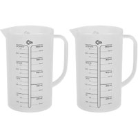 Kit 2 Jarras Medidoras Plástico 1L Coza Cozy Alça Copos de M
