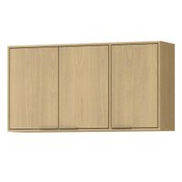 Armario Aereo 120 cm MDP 3 Portas GLOR AGL04 Branco Neve MXM
