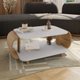 Mesa de Centro Floripa Off White/Cinamomo - Móveis Bechara